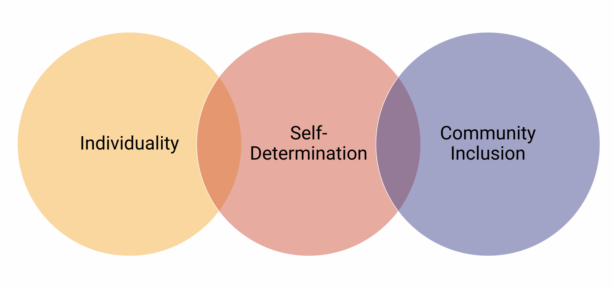 Individuality. Self-determination. Community Inclusion.